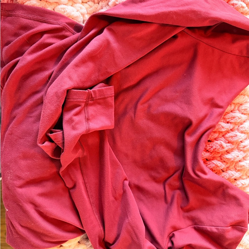 Aerie Deep Red Long Sleeve Top